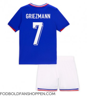 Frankrig Antoine Griezmann #7 Hjemmebanetrøje Børn EM 2024 Kortærmet (+ Korte bukser)